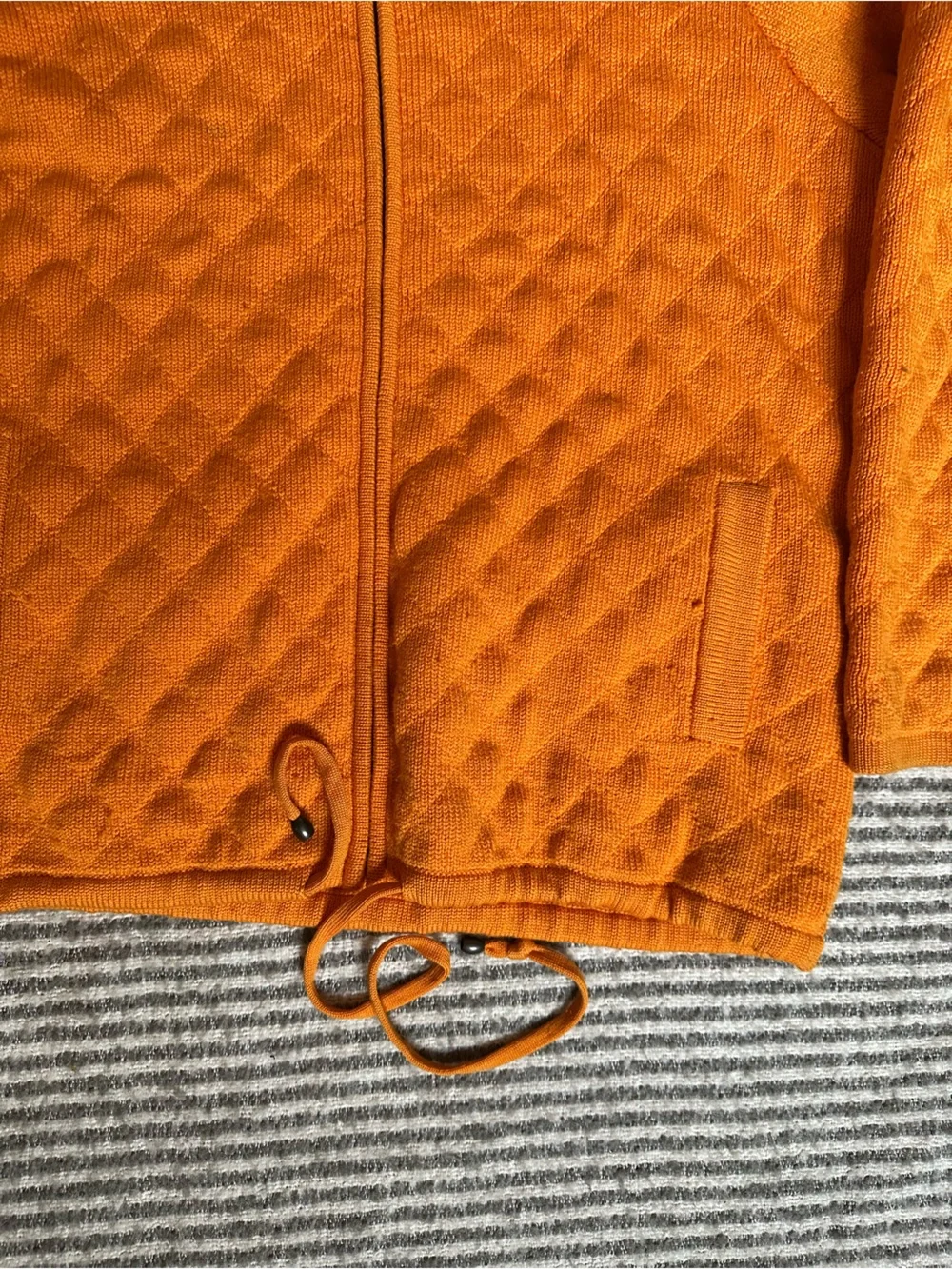 Ellen Tracy Bright Orange Knit Sweater - Picture 4 of 6